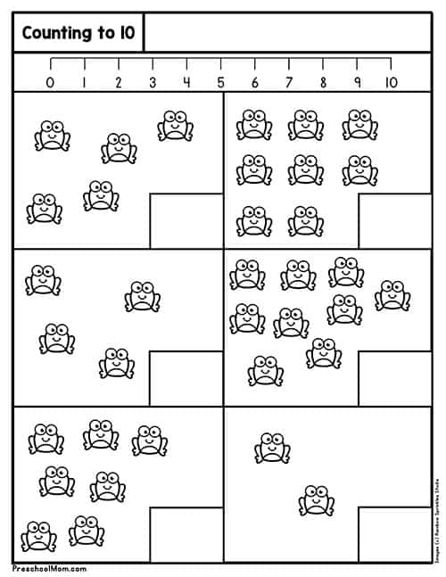 Preschool Counting Worksheets Preschool Mom Worksheets Library