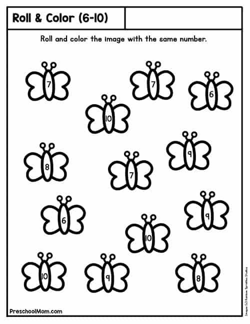 Preschool Counting Worksheets Preschool Mom Worksheets Library
