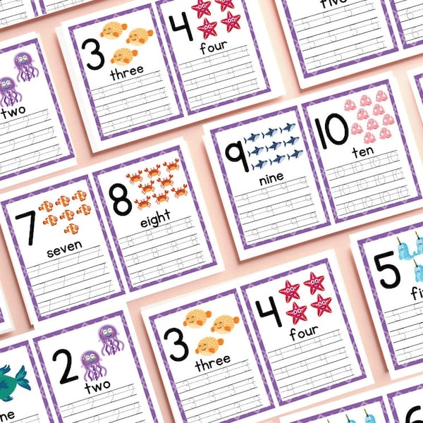 Preschool Math Worksheets 1 10 Number Tracing Printable Worksheets Kids 
