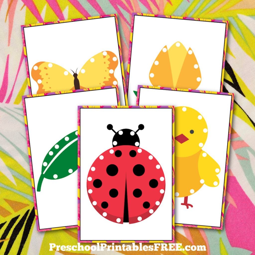 Preschool Spring Lacing Cards free Printable Free Preschool Printables