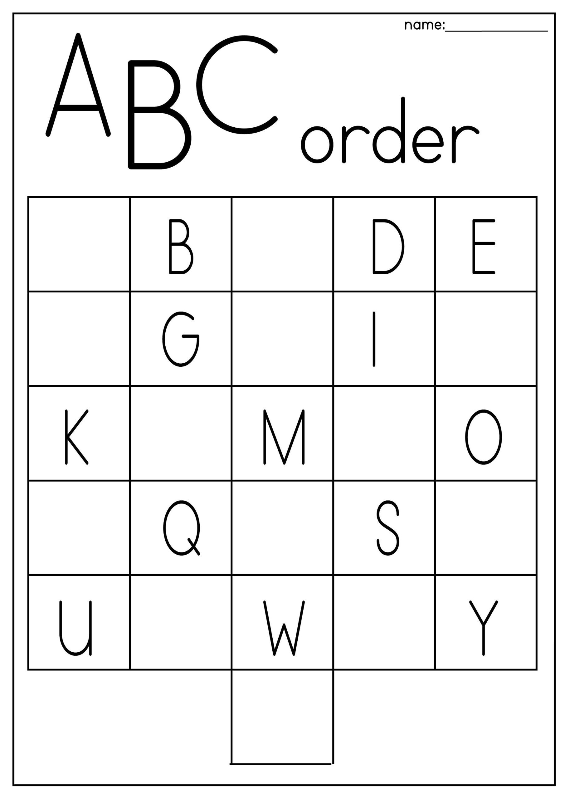 free printable abc worksheet for kids