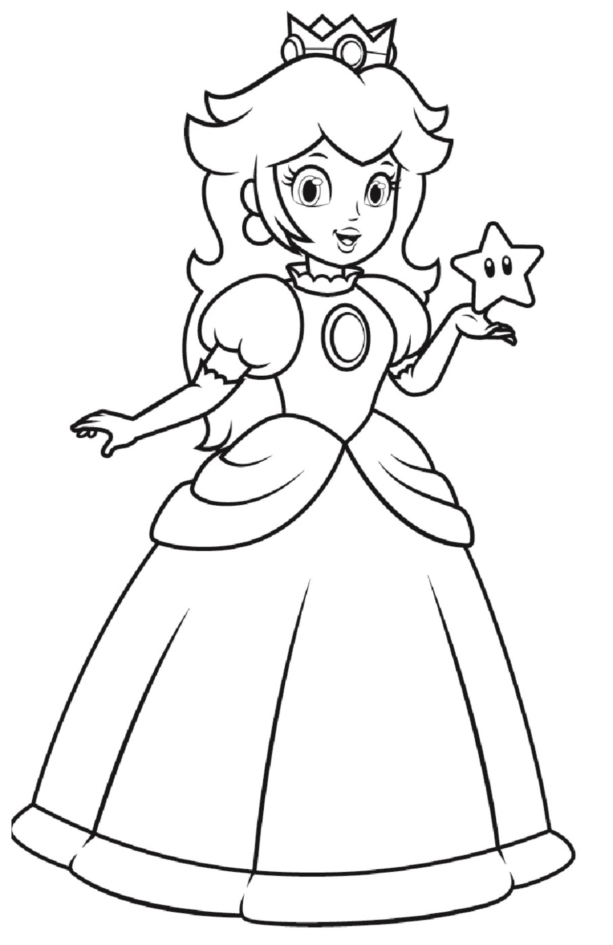 Peach Coloring Page