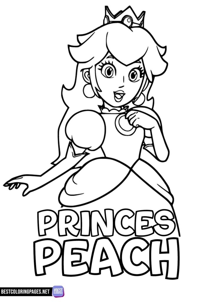 Princess Peach Free Printable Coloring Pages Free Printable Coloring 