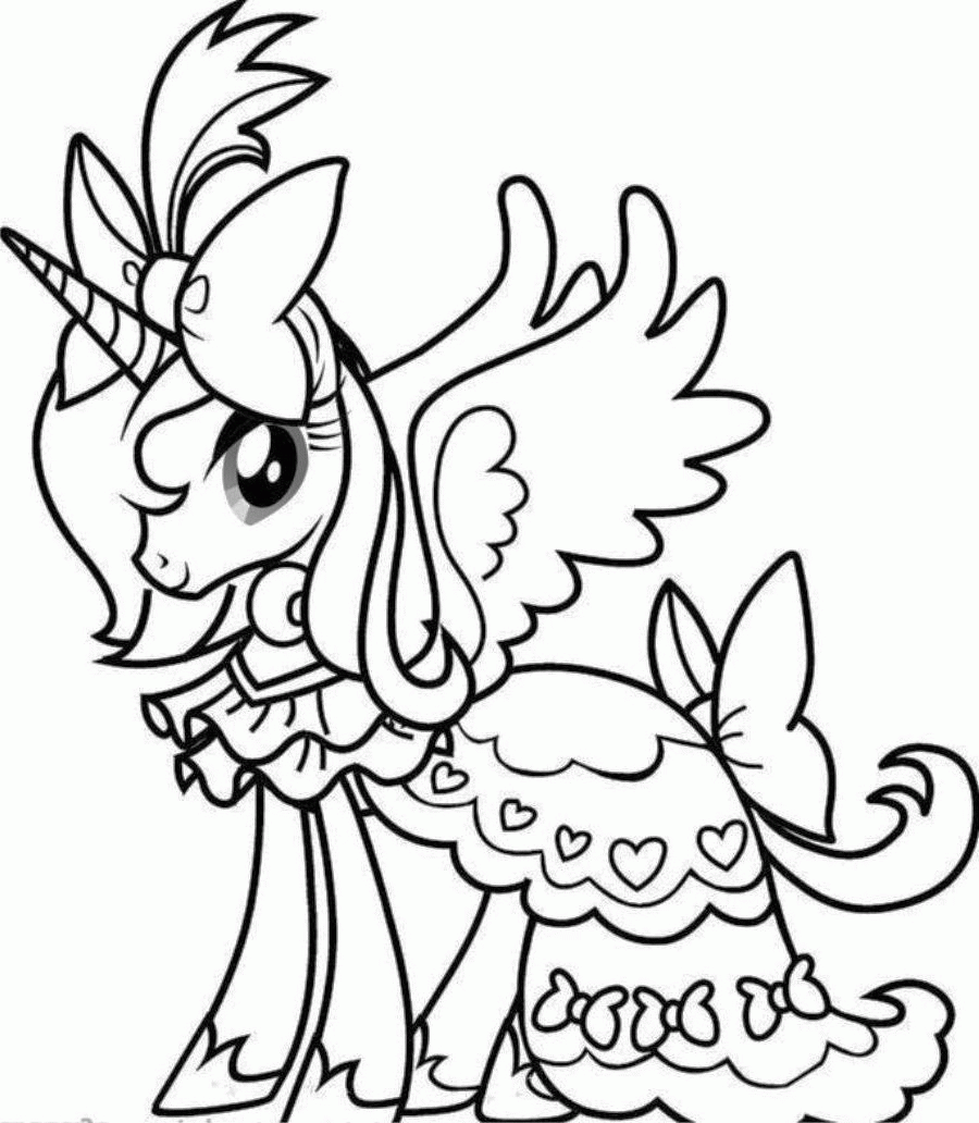 Coloring Unicorn Pages