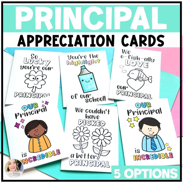 Principal Appreciation Day Printable Principal Appreciation Cards