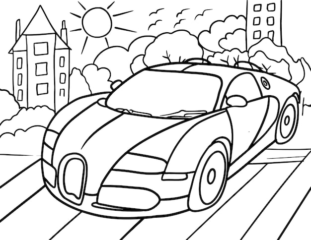 Print Car Coloring Pages