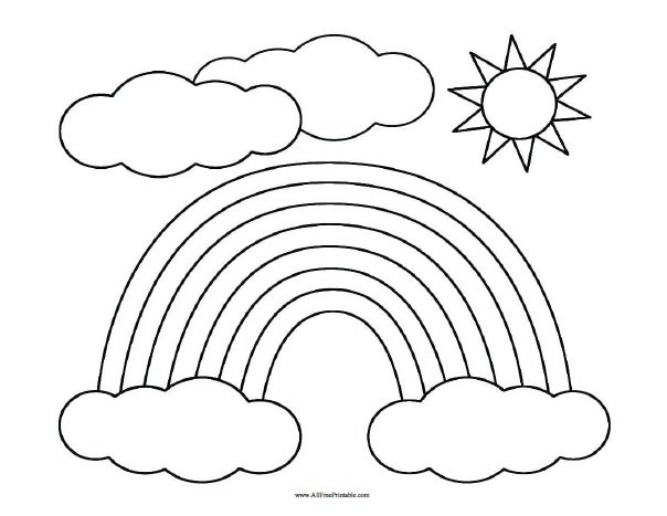 Print Rainbow Template Free Printable