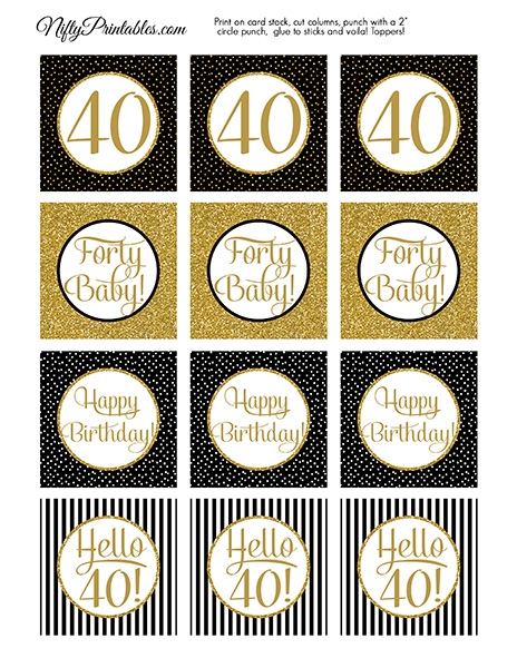 printable card toppers