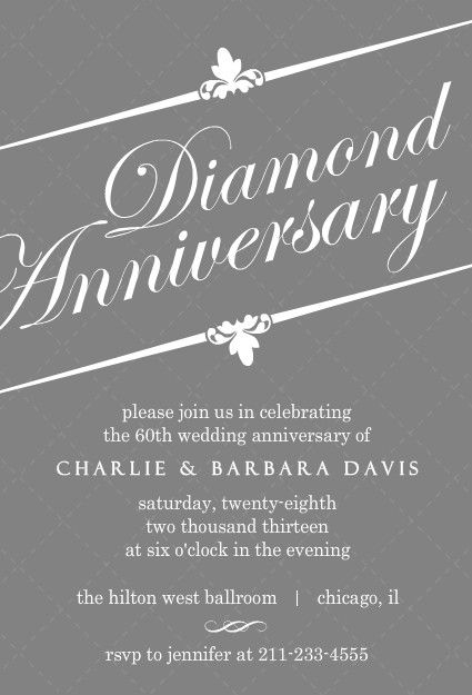 Printable 60th Wedding Anniversary Cards