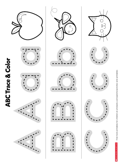 Printable Abc Trace Letters