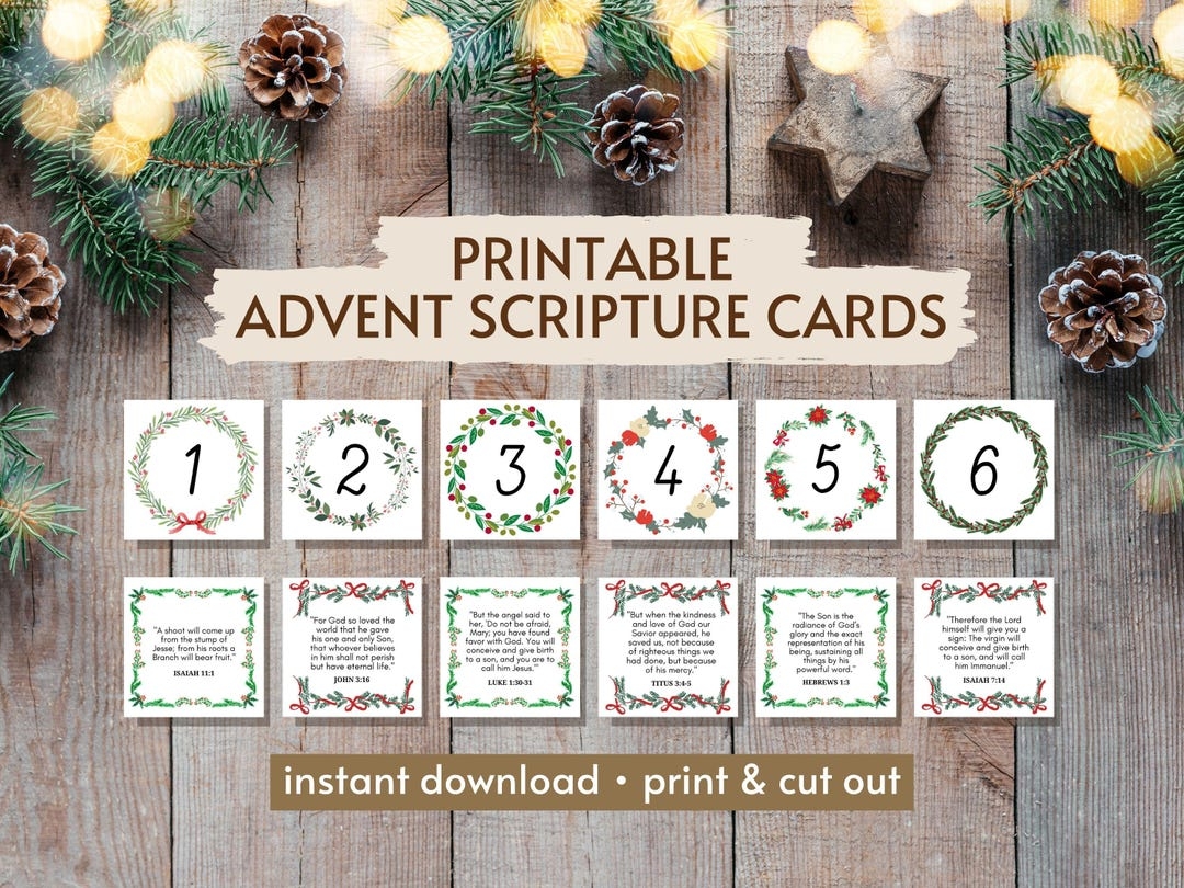 printable advent scripture cards
