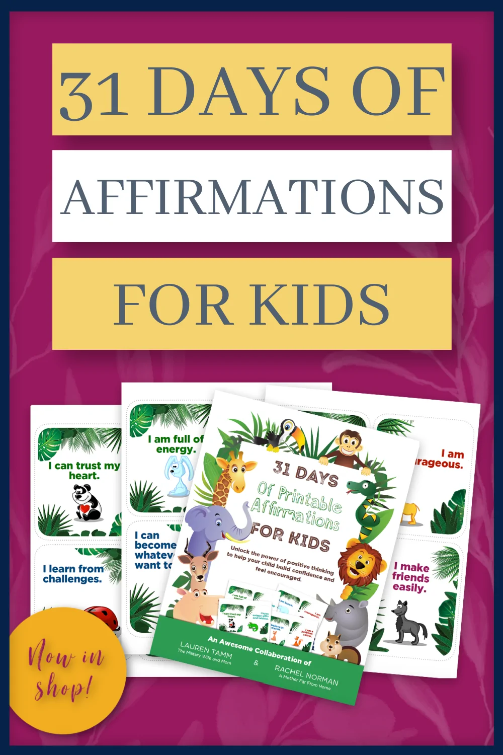 Printable Affirmation Cards For Kids