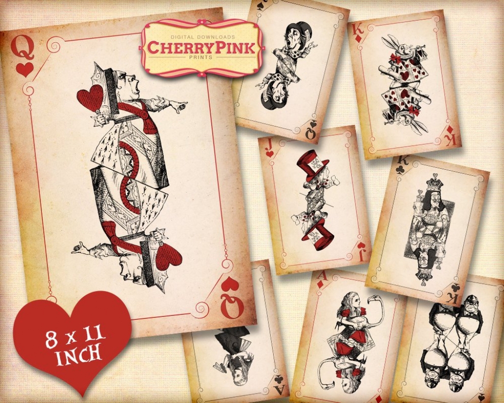 Printable Alice In Wonderland Cards Printable Calendars AT A GLANCE