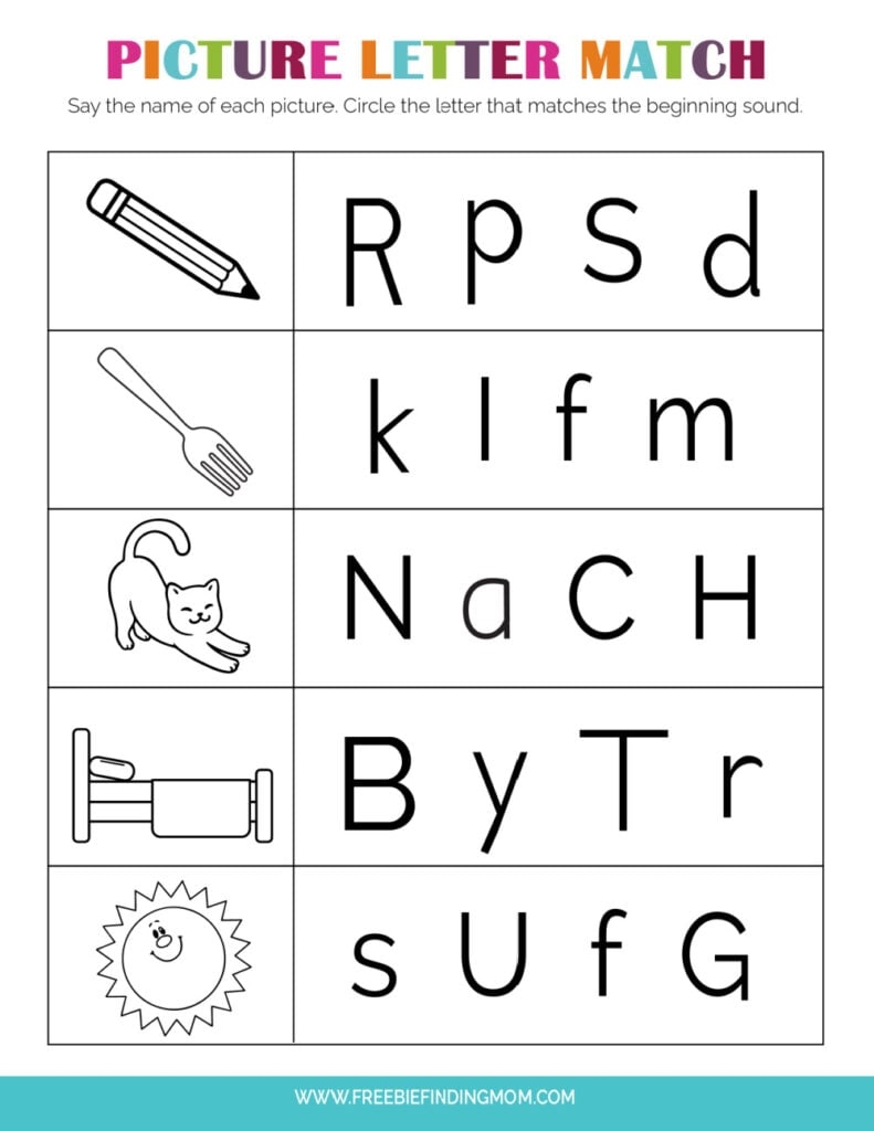 free printable worksheets for kindergarten pdf