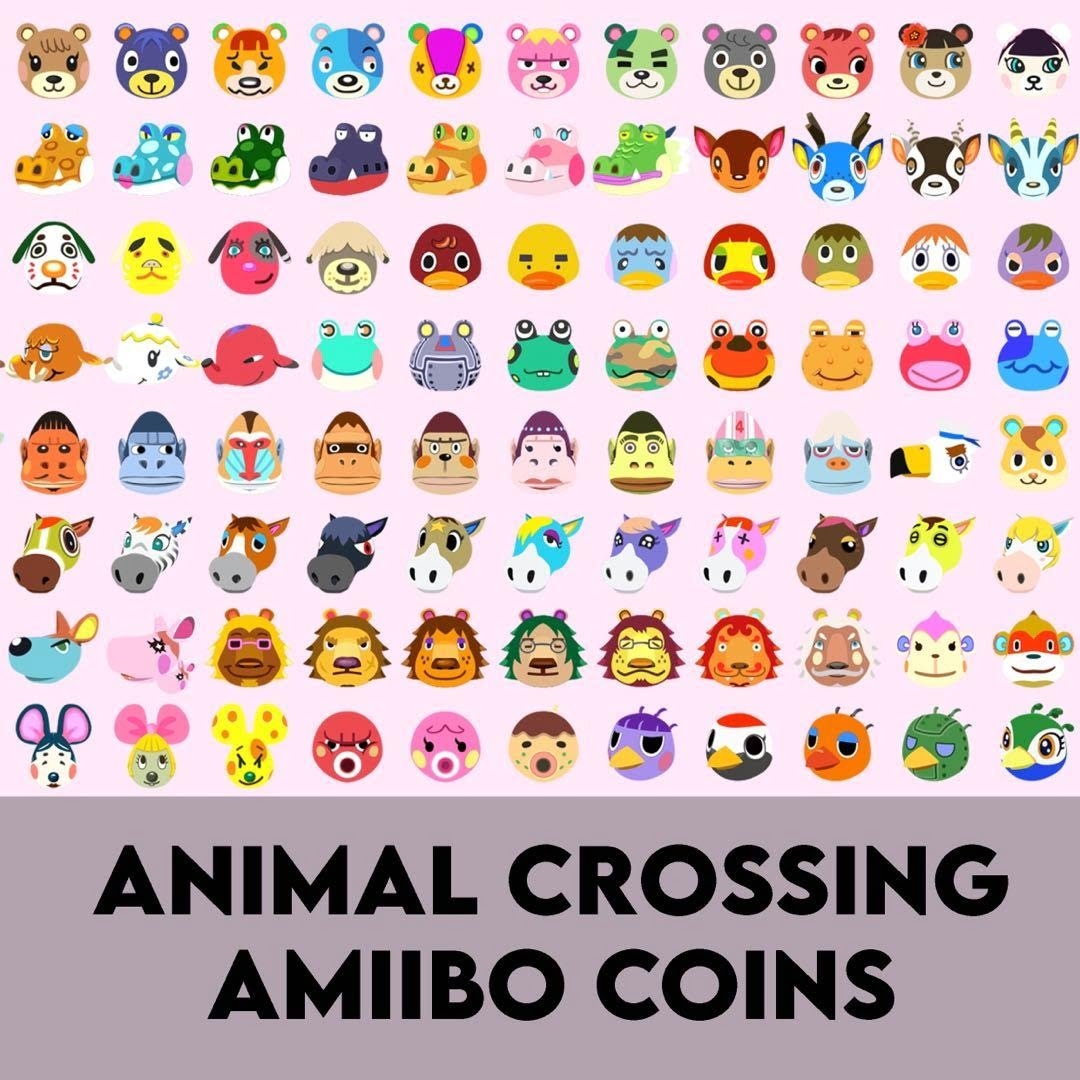 Printable Animal Crossing Amiibo Coin Template Free Printable