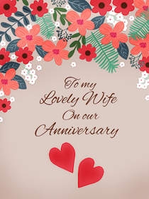 printable anniversary card for wife