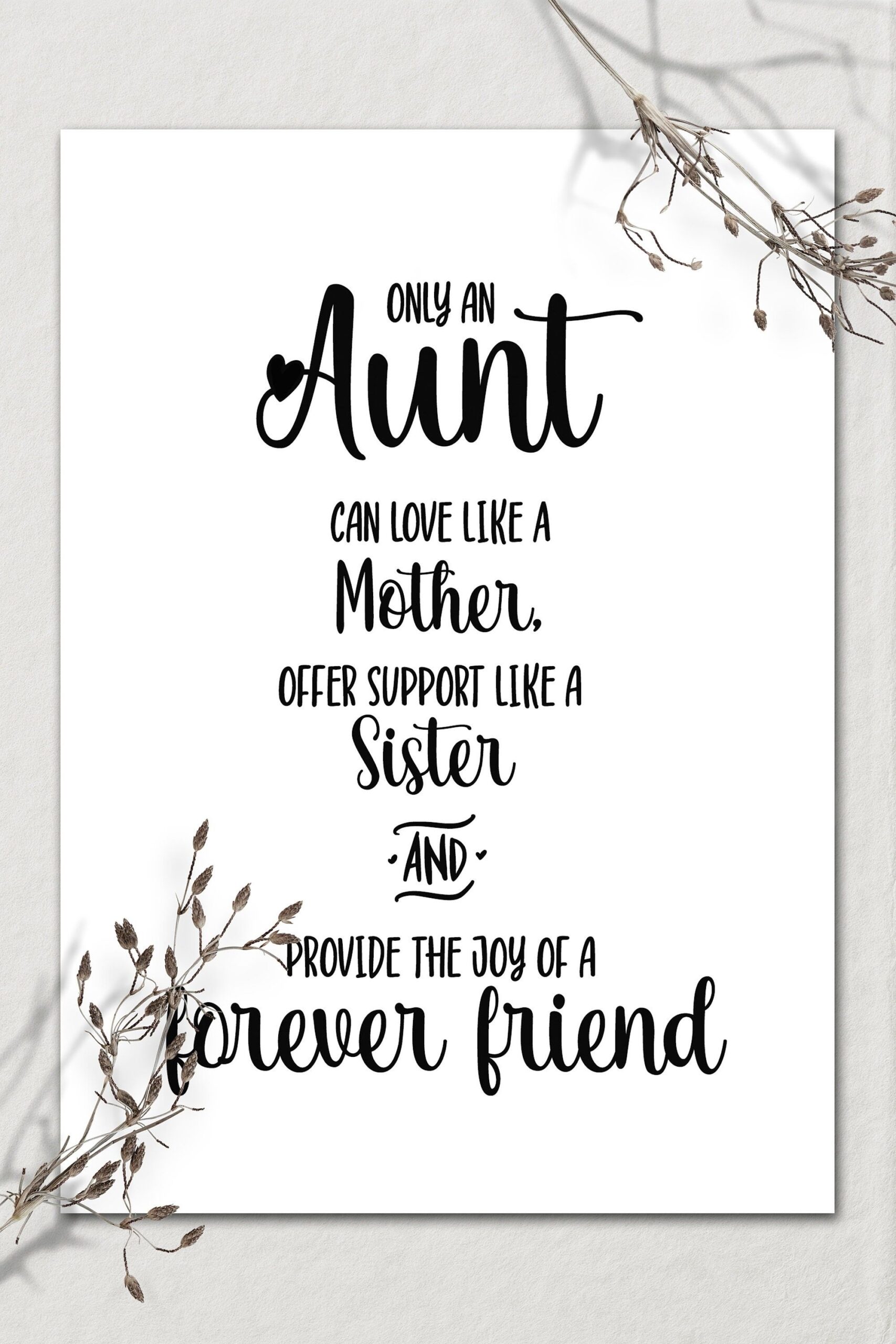 Printable Aunt Card From Niece Birthday Card For Aunt From Nephew 