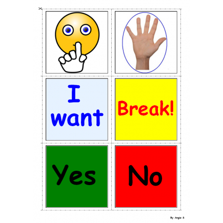 Printable Autism Communication Cards