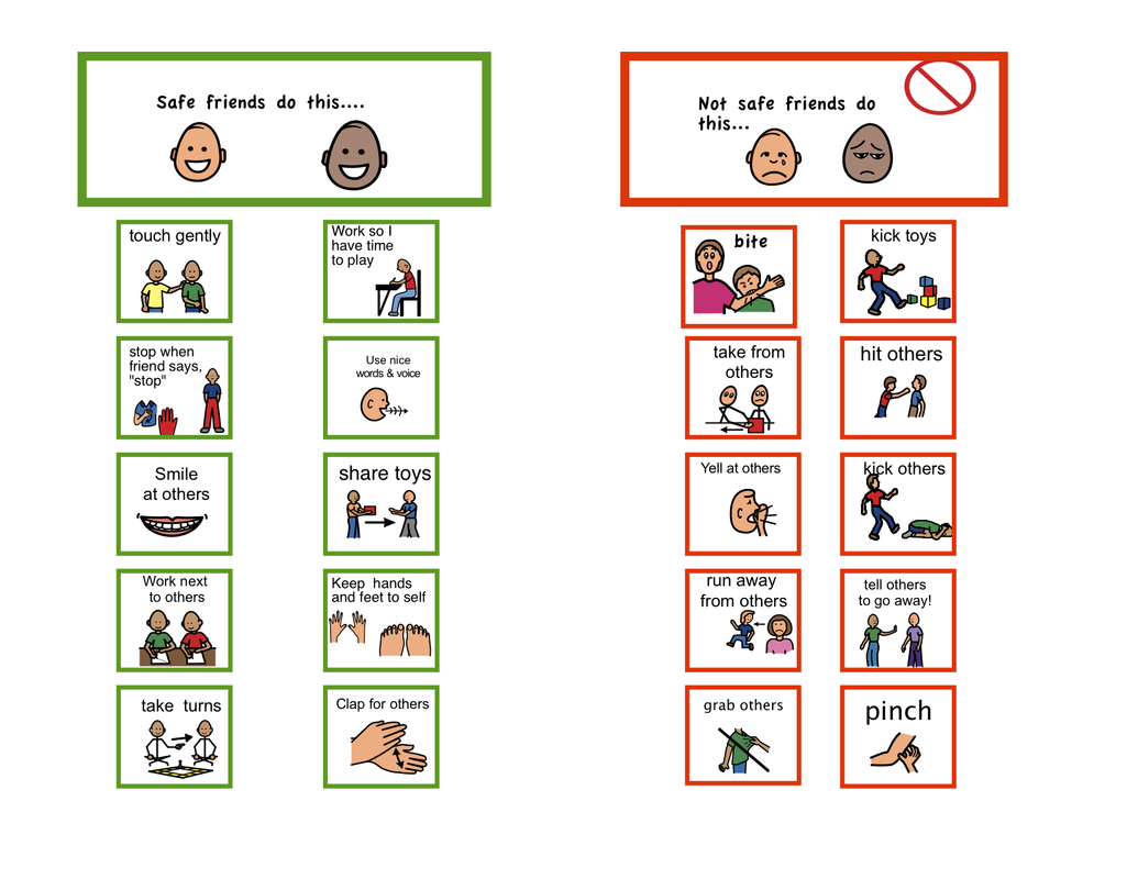Printable Behaviour Visuals For Autism Printable Word Searches