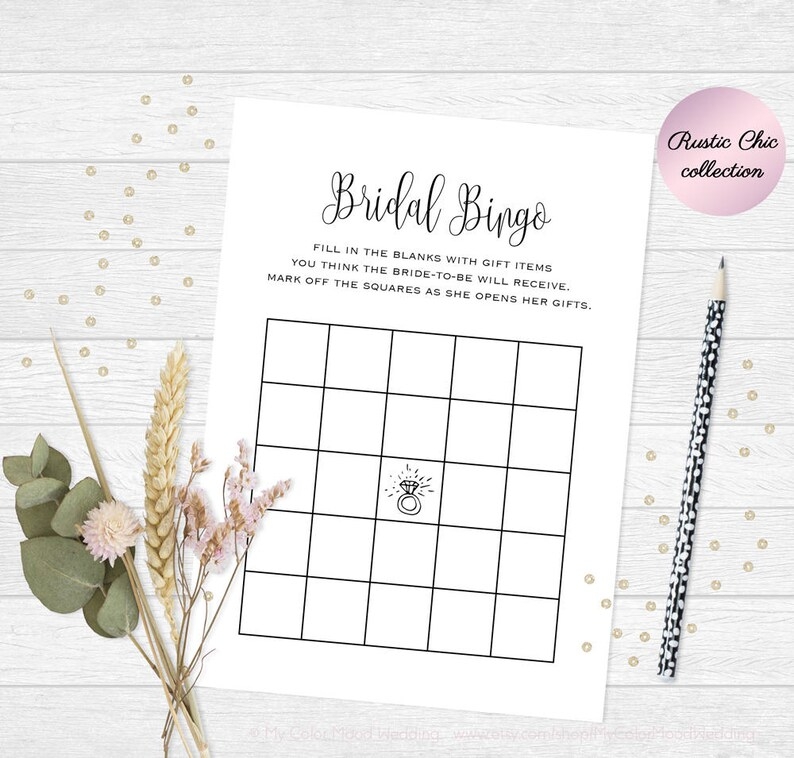 printable bingo cards for bridal shower
