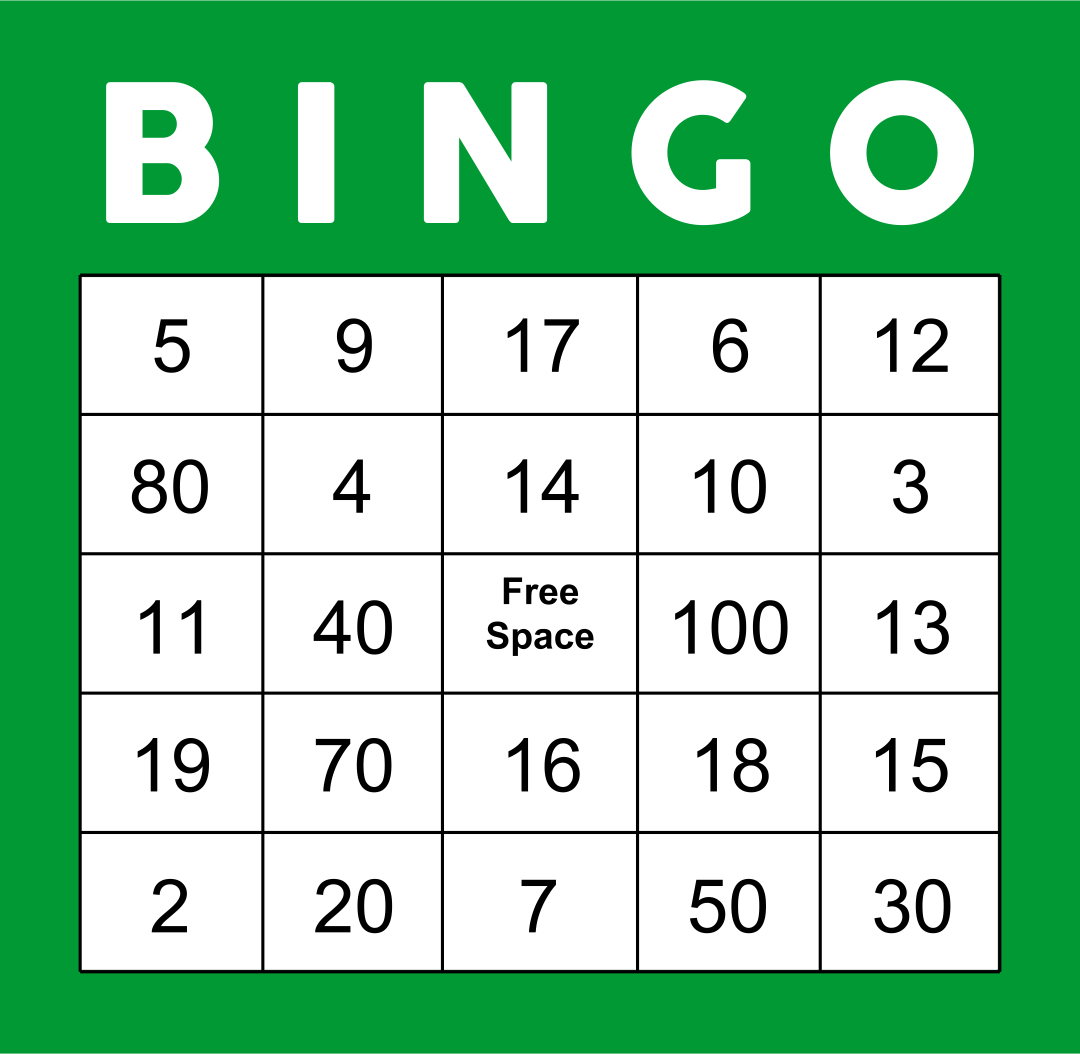 printable bingo cards 1-60