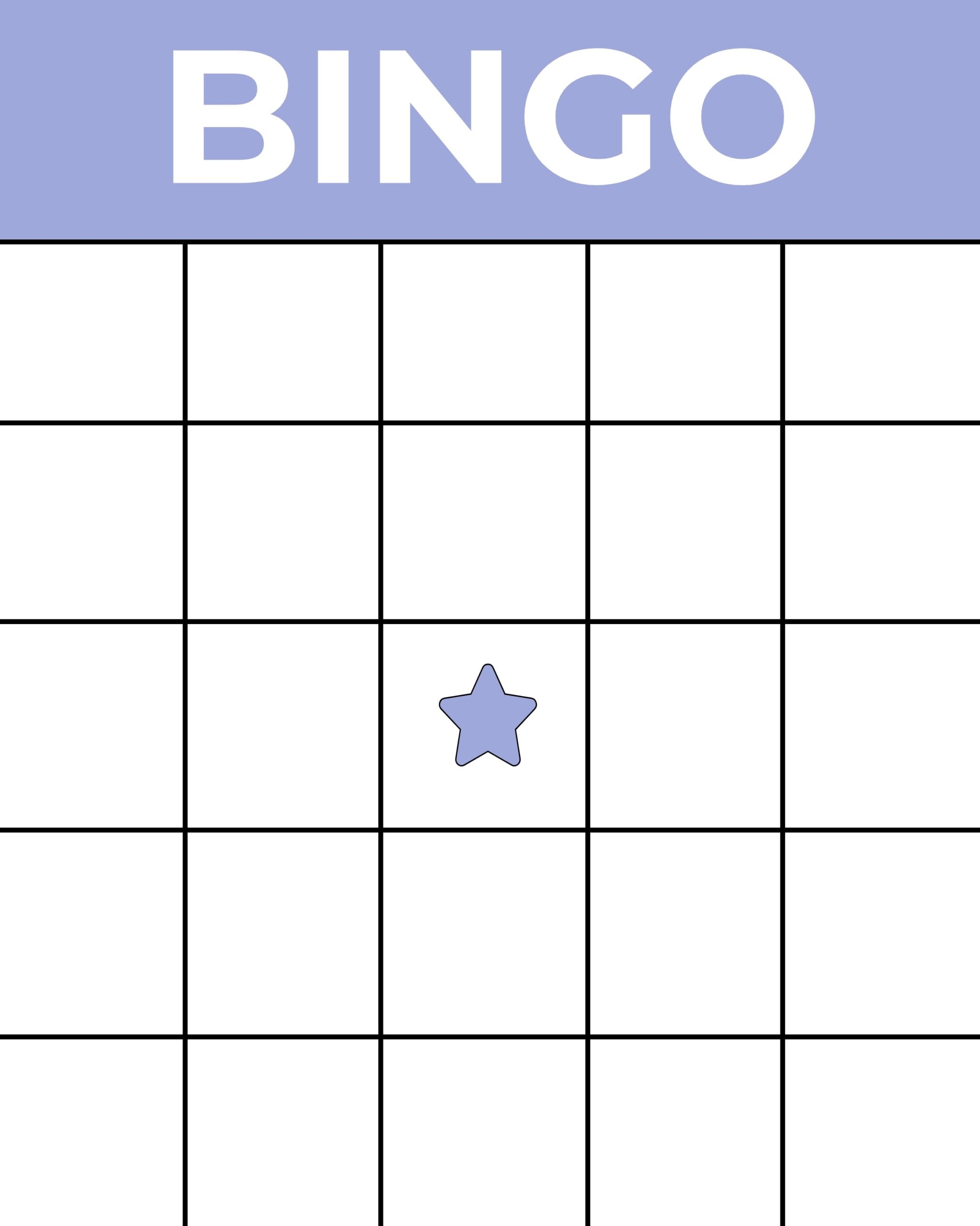 printable bingo cards 2025
