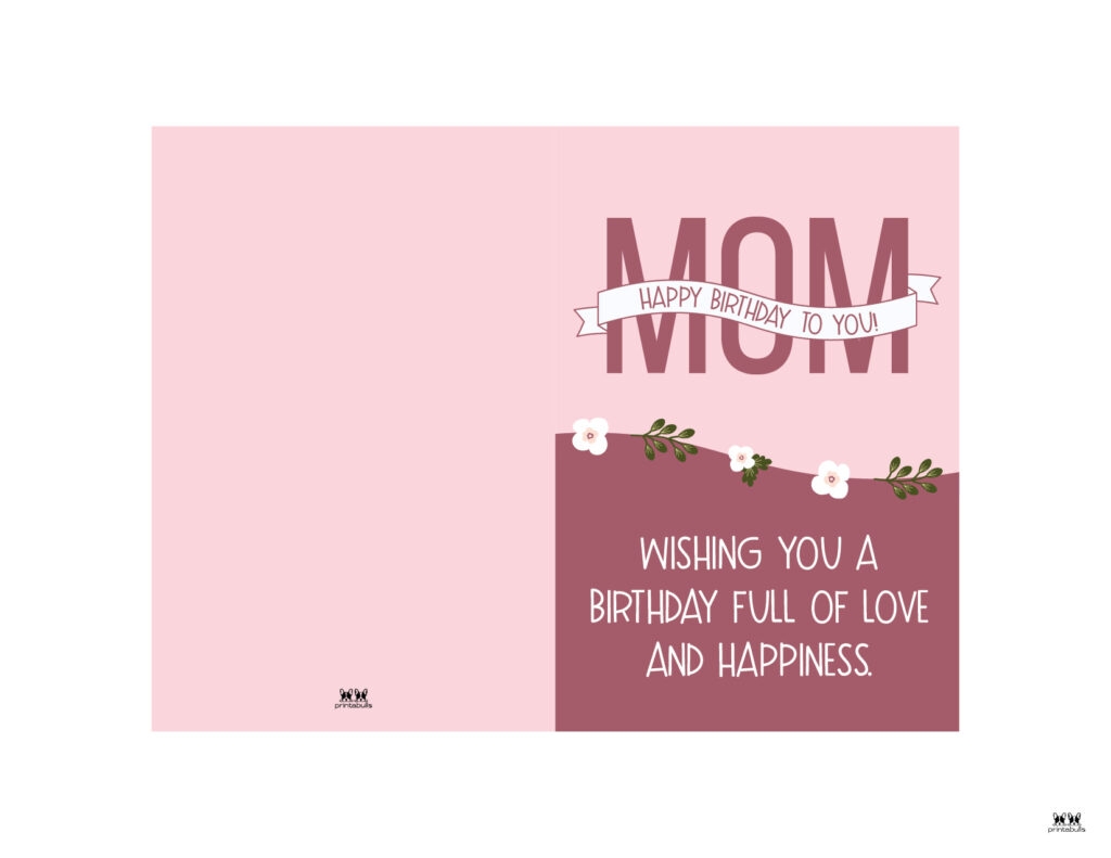 printable birthday cards for mom - funny