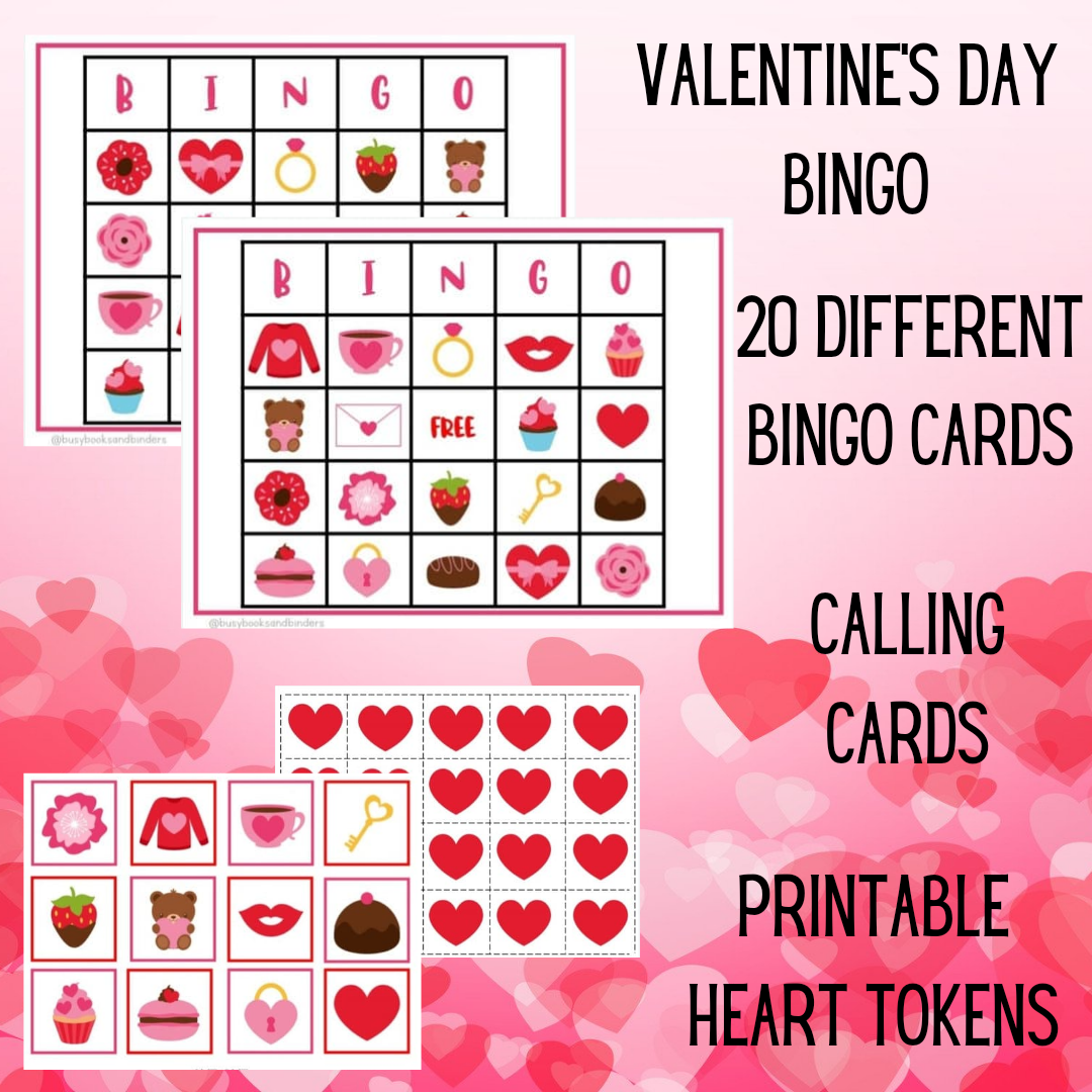 Printable Blank Valentines Day Bingo Cards Rfhon