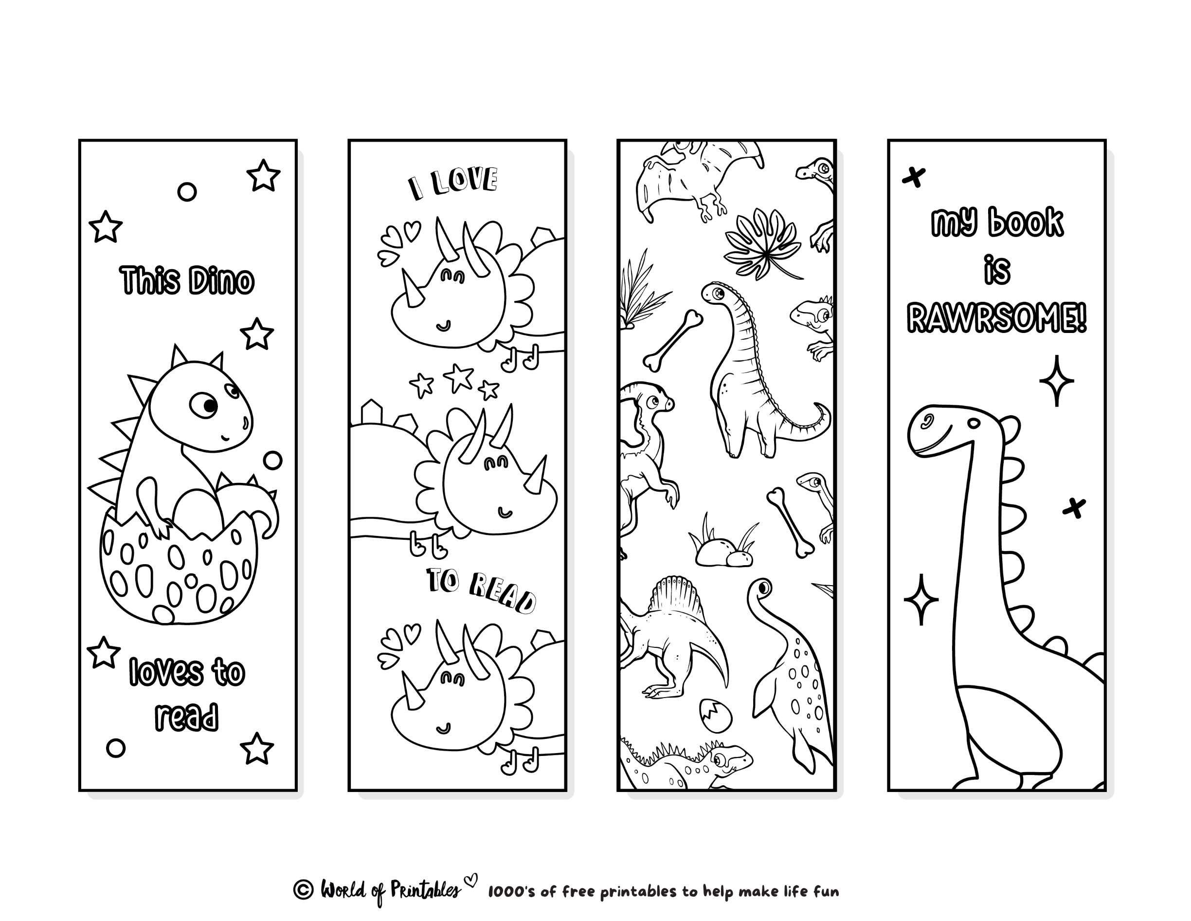 Printable Bookmarks To Color 120 For Adults Kids World Of Printables