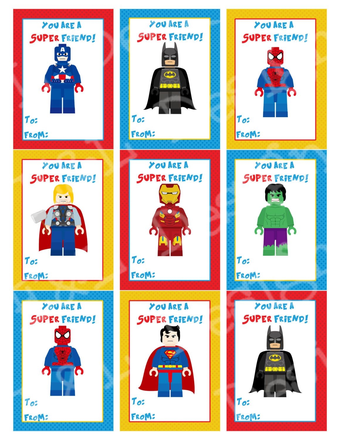 printable boy valentines cards free