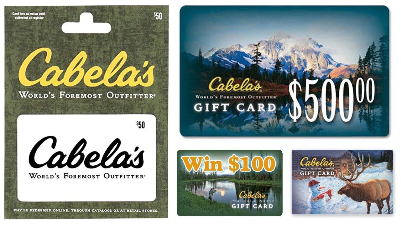 Printable Cabelas Gift Card