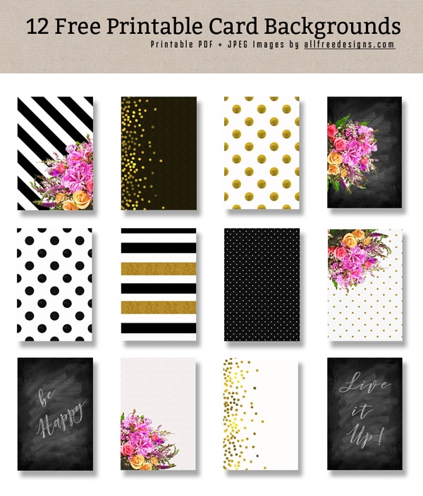 Printable Card Backgrounds For Making Custom Greeting Cards