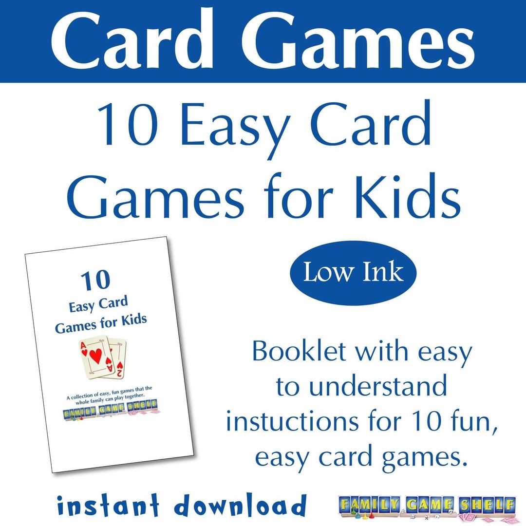 printable card games for family