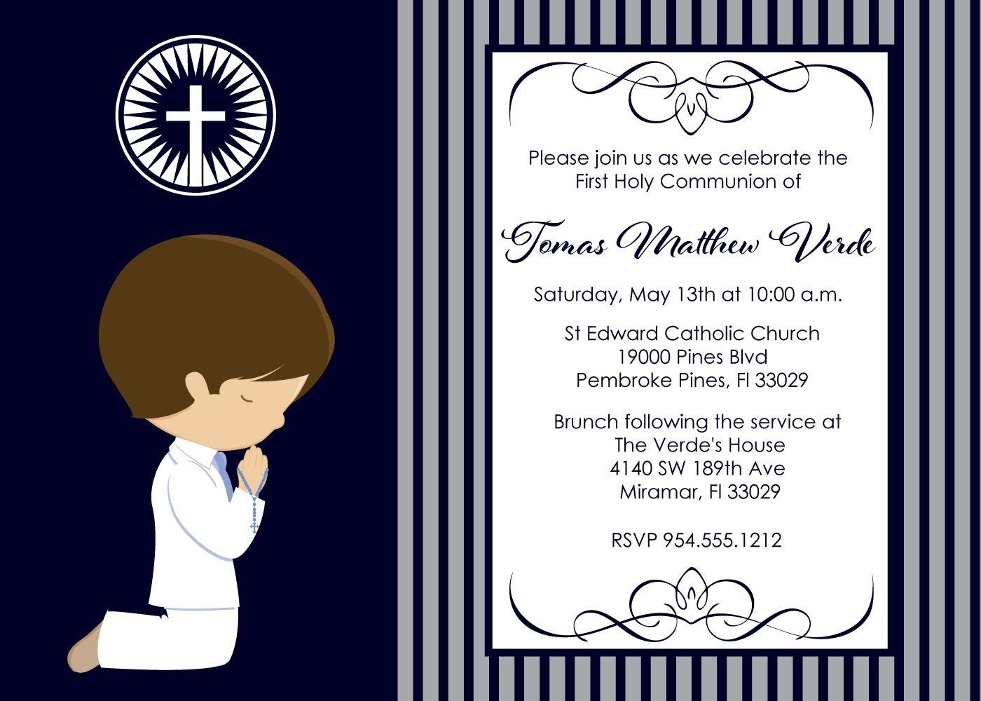 Printable Catholic First Communion Cards Printable Templates