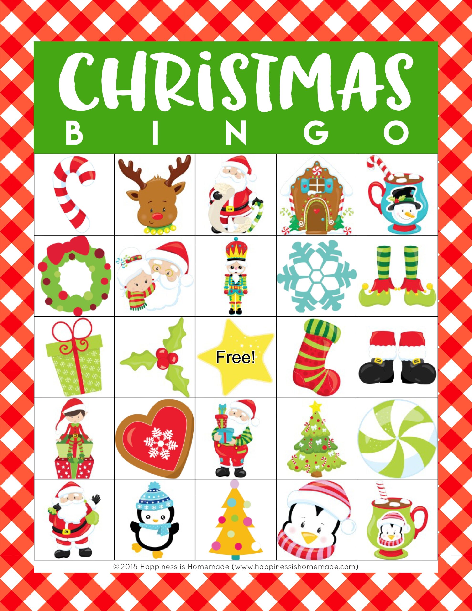 printable christmas bingo cards for 20