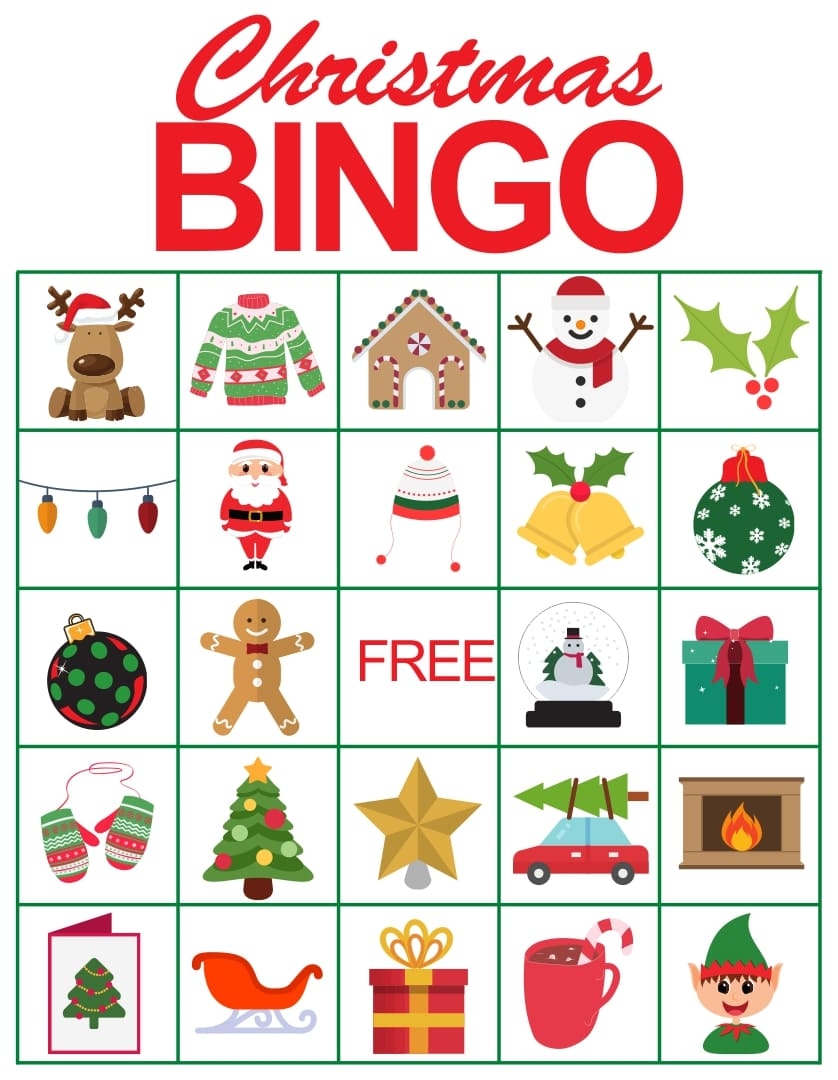 Printable Christmas Bingo Cards Free Download And Print For You 