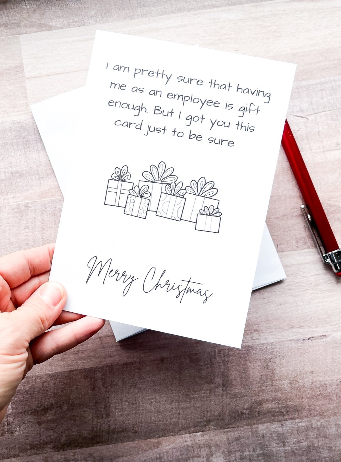 PRINTABLE Christmas Card For Boss Christmas Card For Etsy