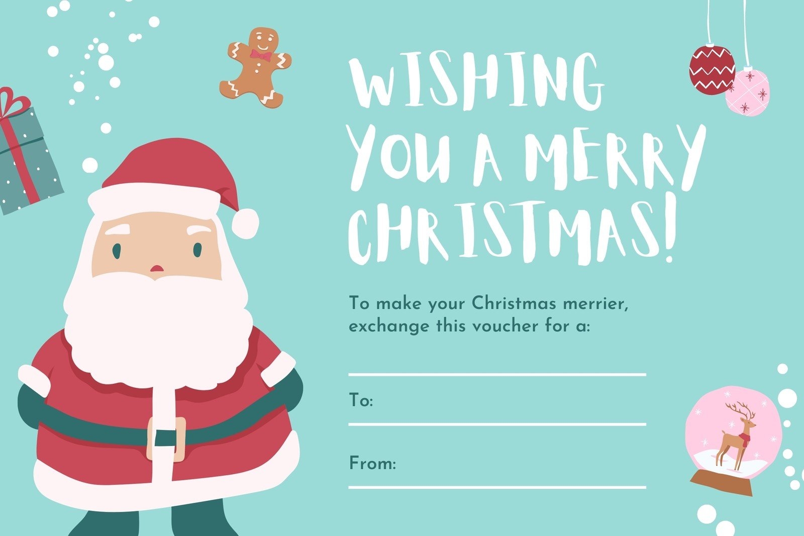 Printable Christmas Gift Certificates 2022 Christmas 2022 Update