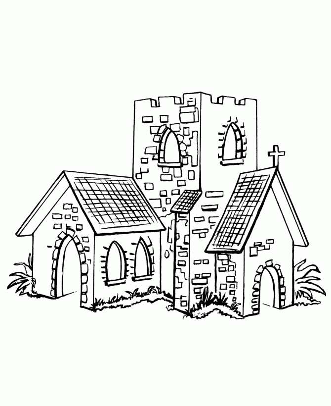 Printable Church Coloring Pages Coloring Home
