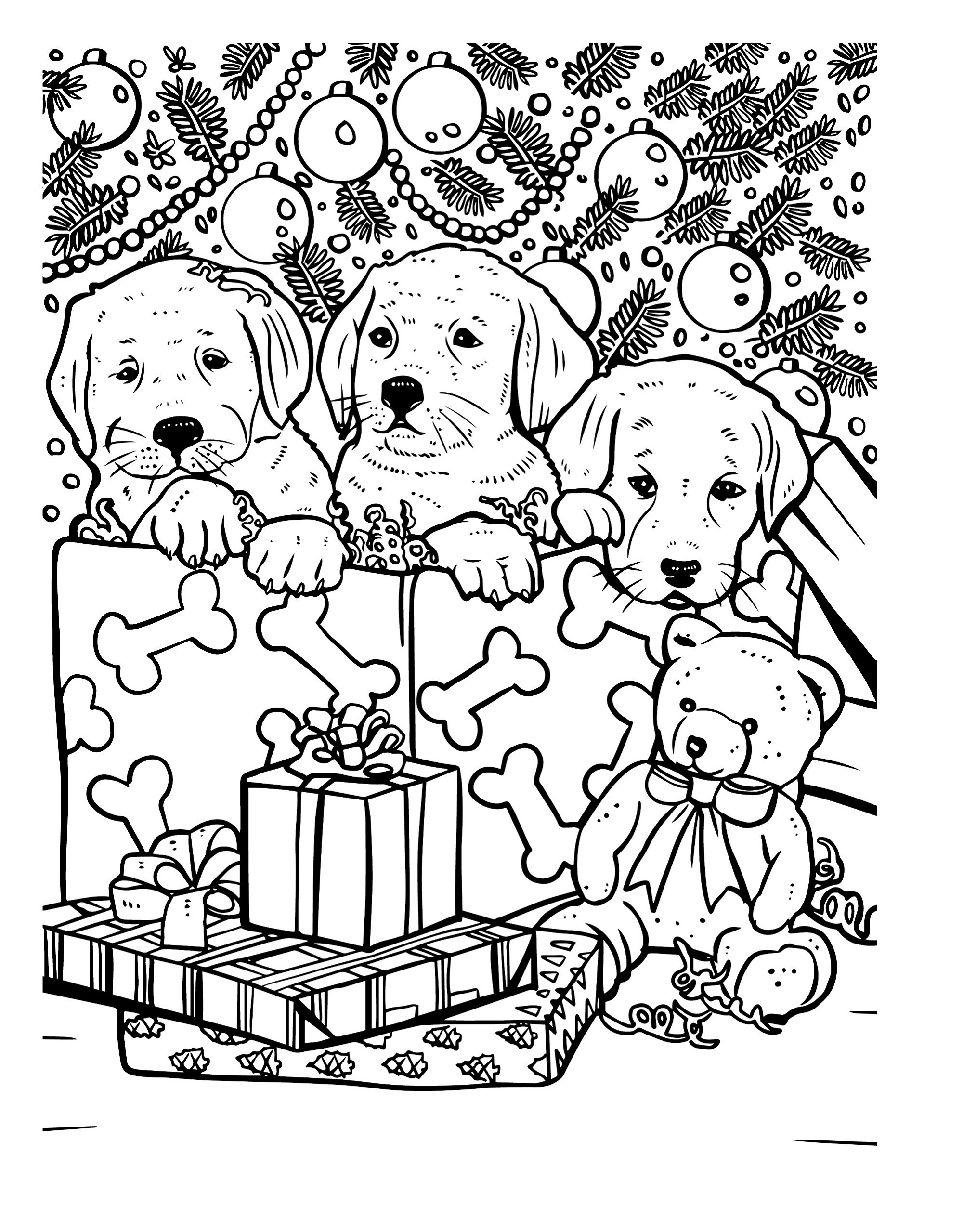 Printable Coloring Page Christmas Christmas Coloring Pages Wallpapers 