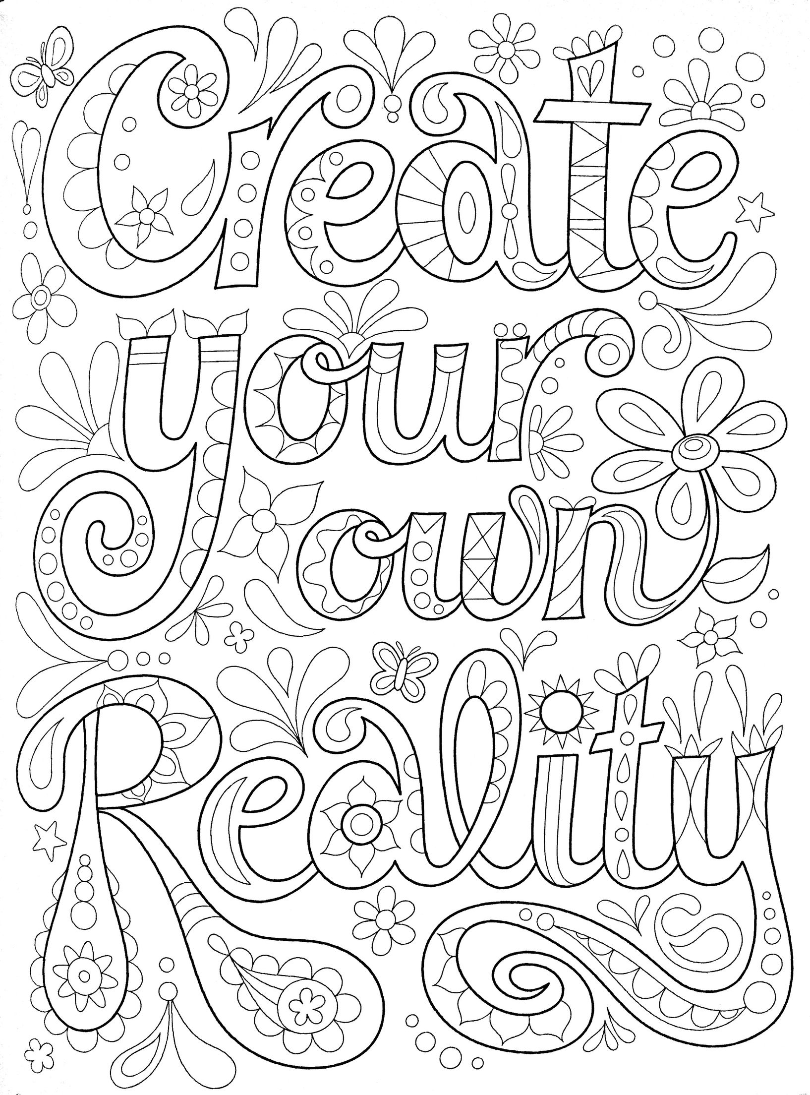 free printable coloring pages quotes pdf