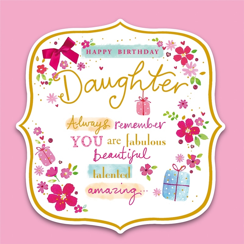 Printable Daughter Birthday Cards Printable Templates