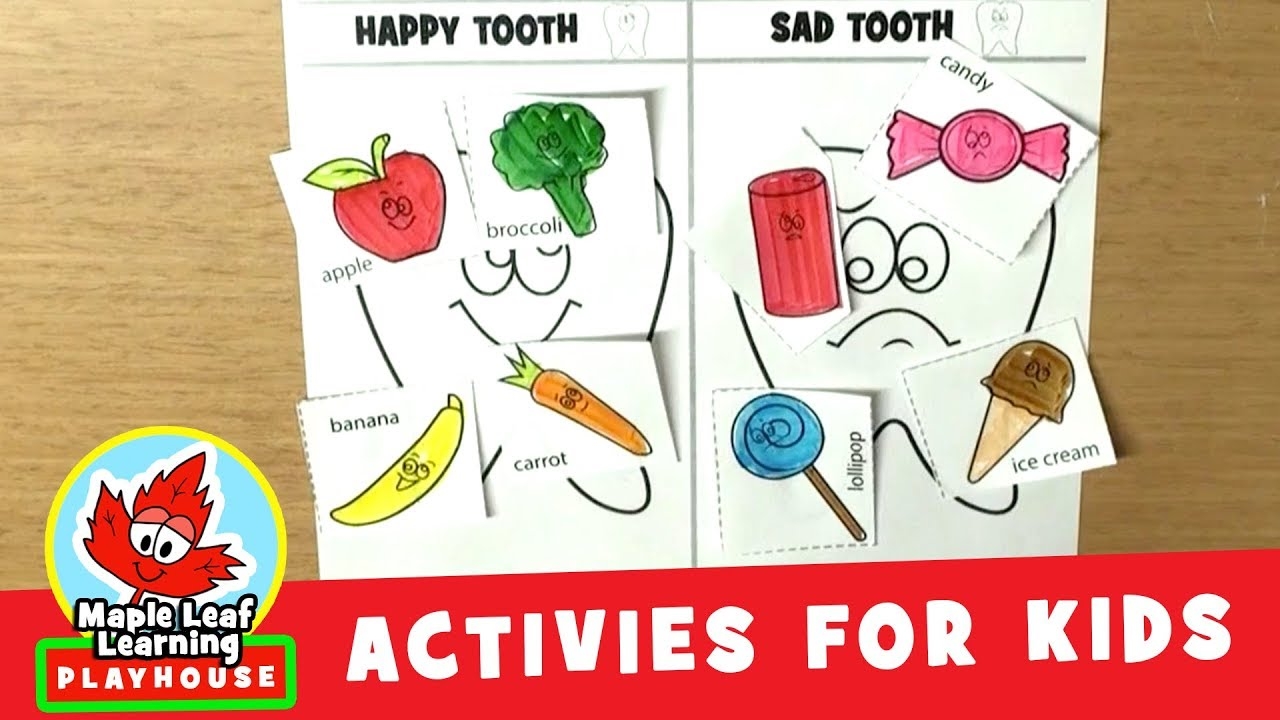 printable dental activities for toddlers in childcare