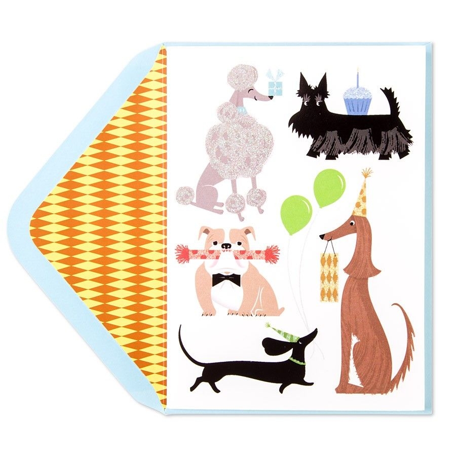 printable birthday cards dog