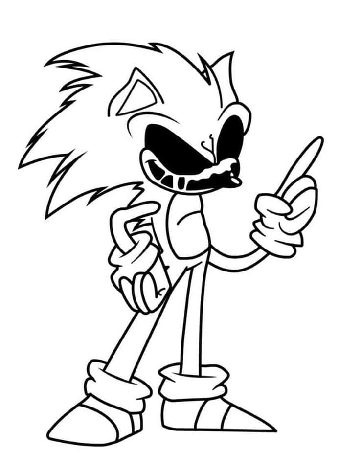Printable Drawing Of Sonic Exe Coloring Page Free Download And Print 