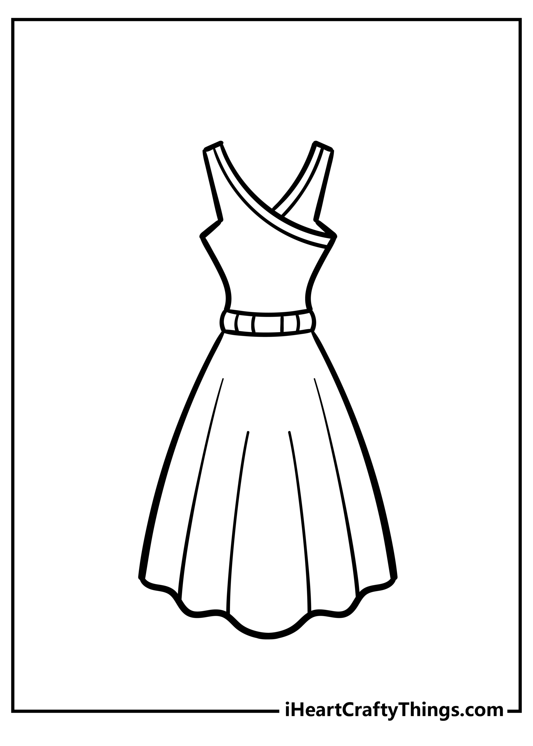 Dress Coloring Page