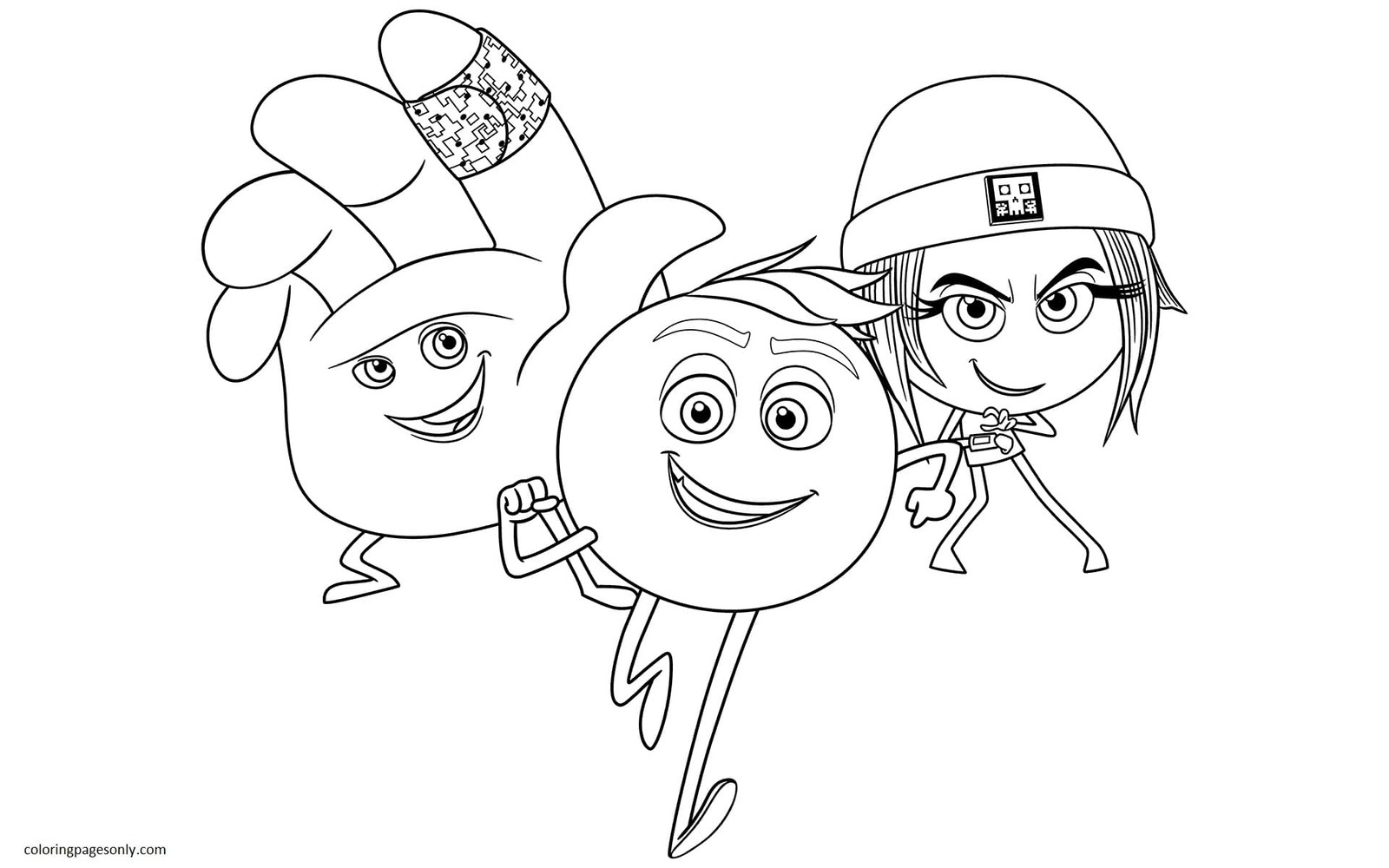Coloring Pages Of Emojis
