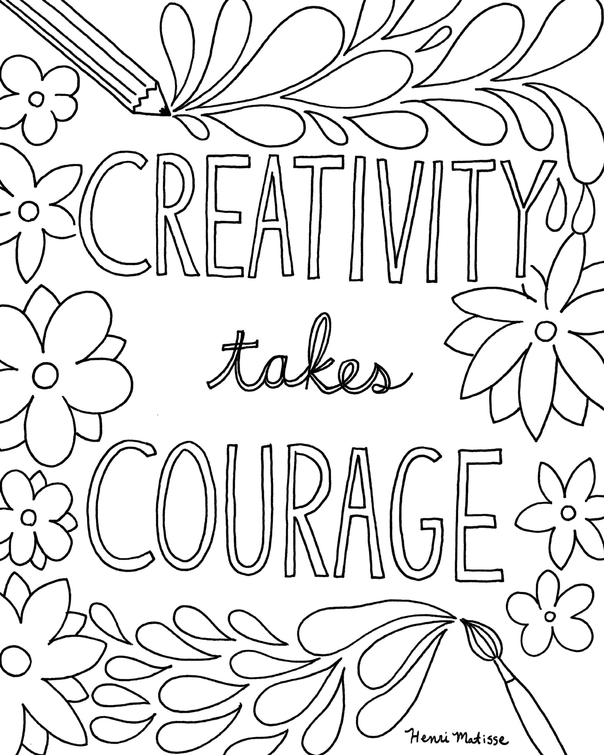 free printable quote coloring pages for adults