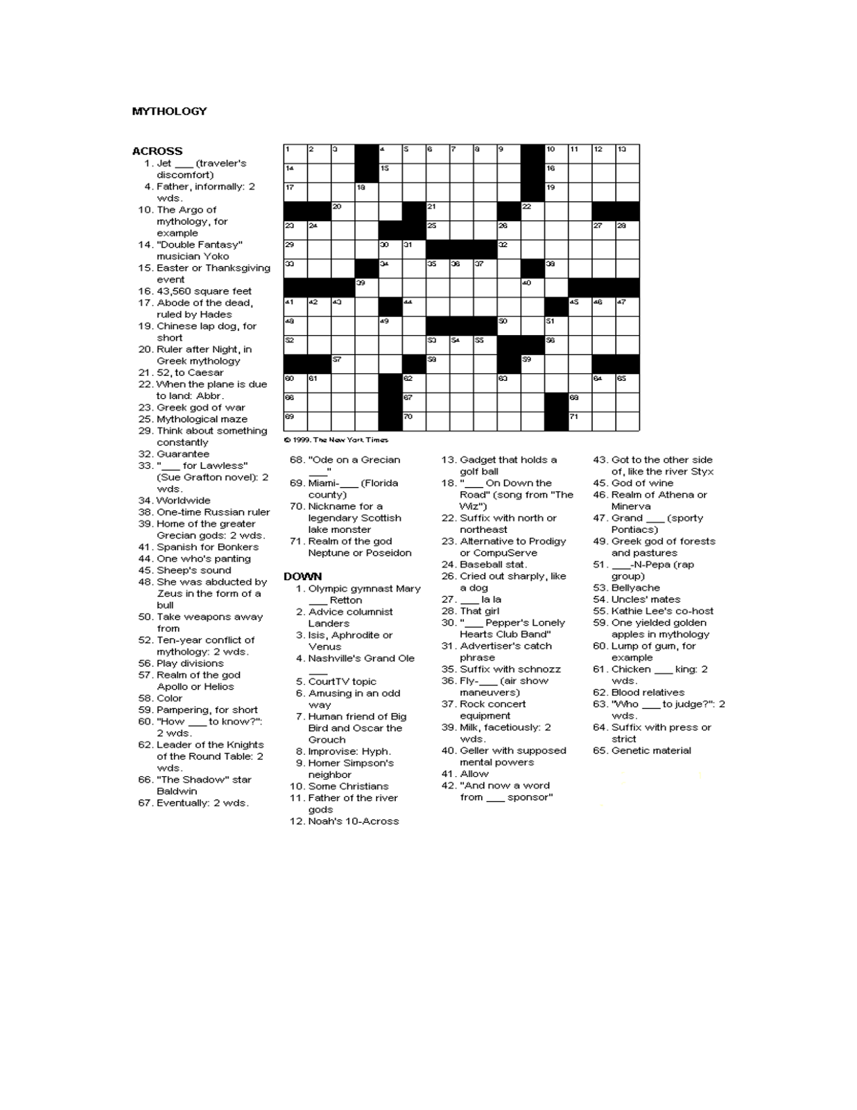 free printable games for adults with answers