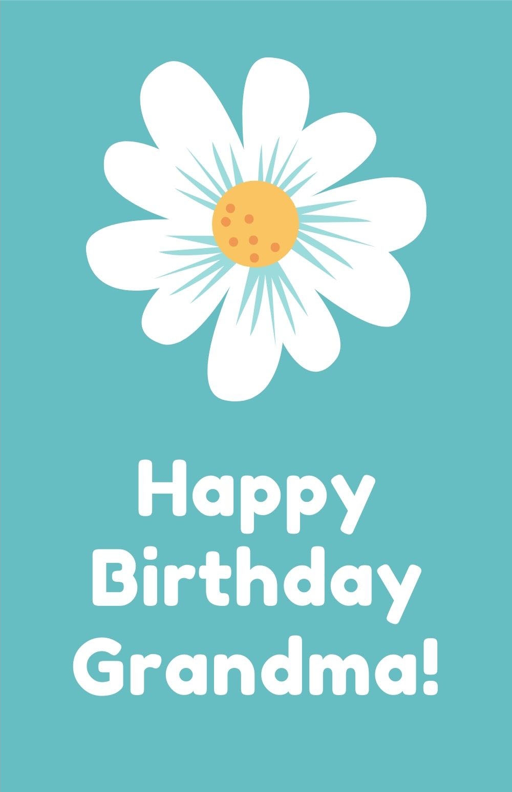 Printable Grandma Birthday Cards Printable Birthday Cards Gift Ideas 
